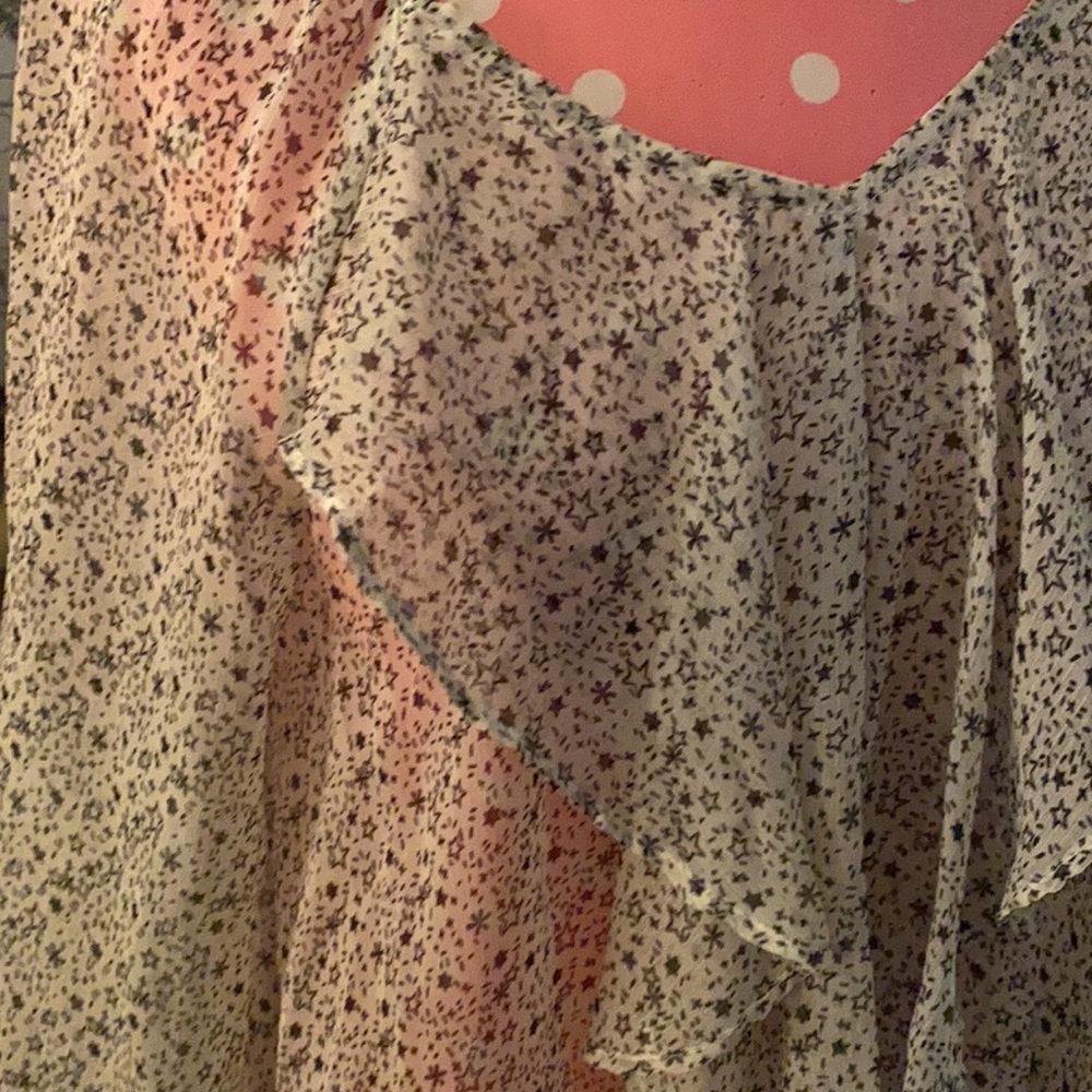 NWOT Ruffle star blouse - Picture 2 of 6